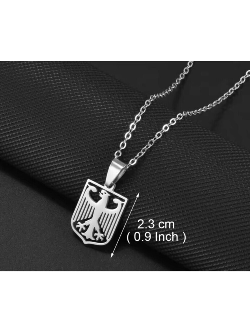 Bundesrepublik Deutschland German Eagle Necklace stainless steel biker jewelry